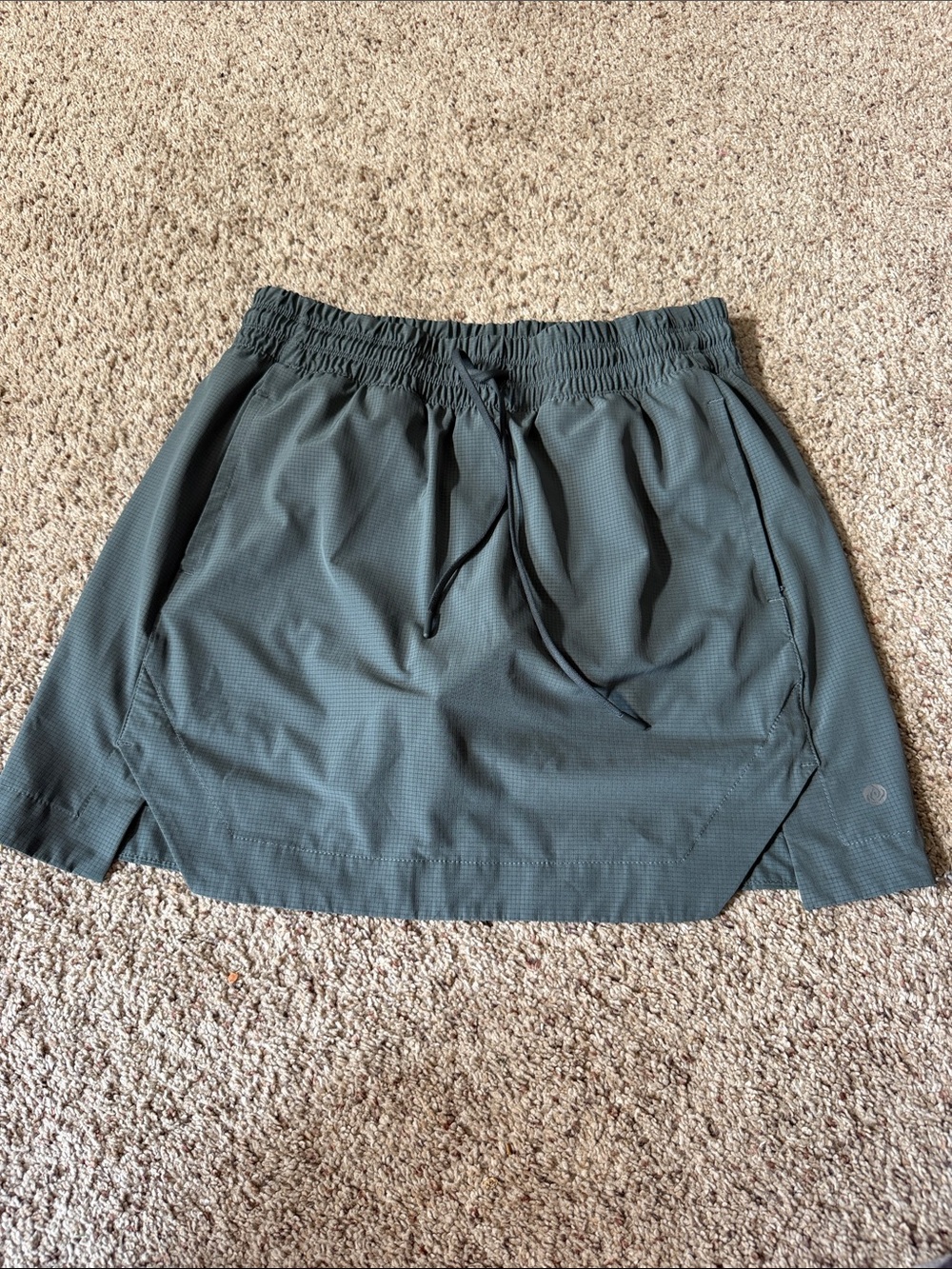 Apana Olive Green Athletic Skort with Drawstring